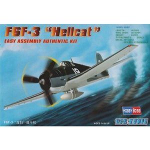 Hobby Boss F6F-3 Hellcat Authentic Easy Assembly Plastic Model Kit Scale 1:72